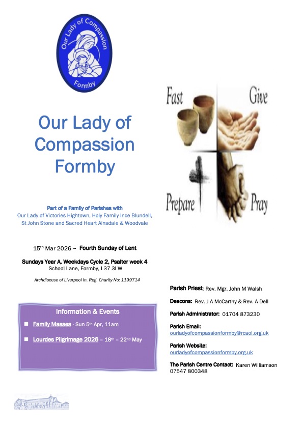 News – Our Lady of Compassion Formby