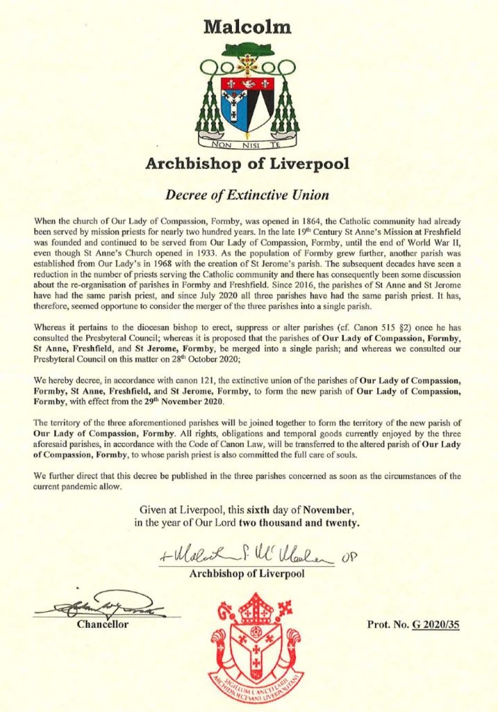 Decree of Extinctive Union